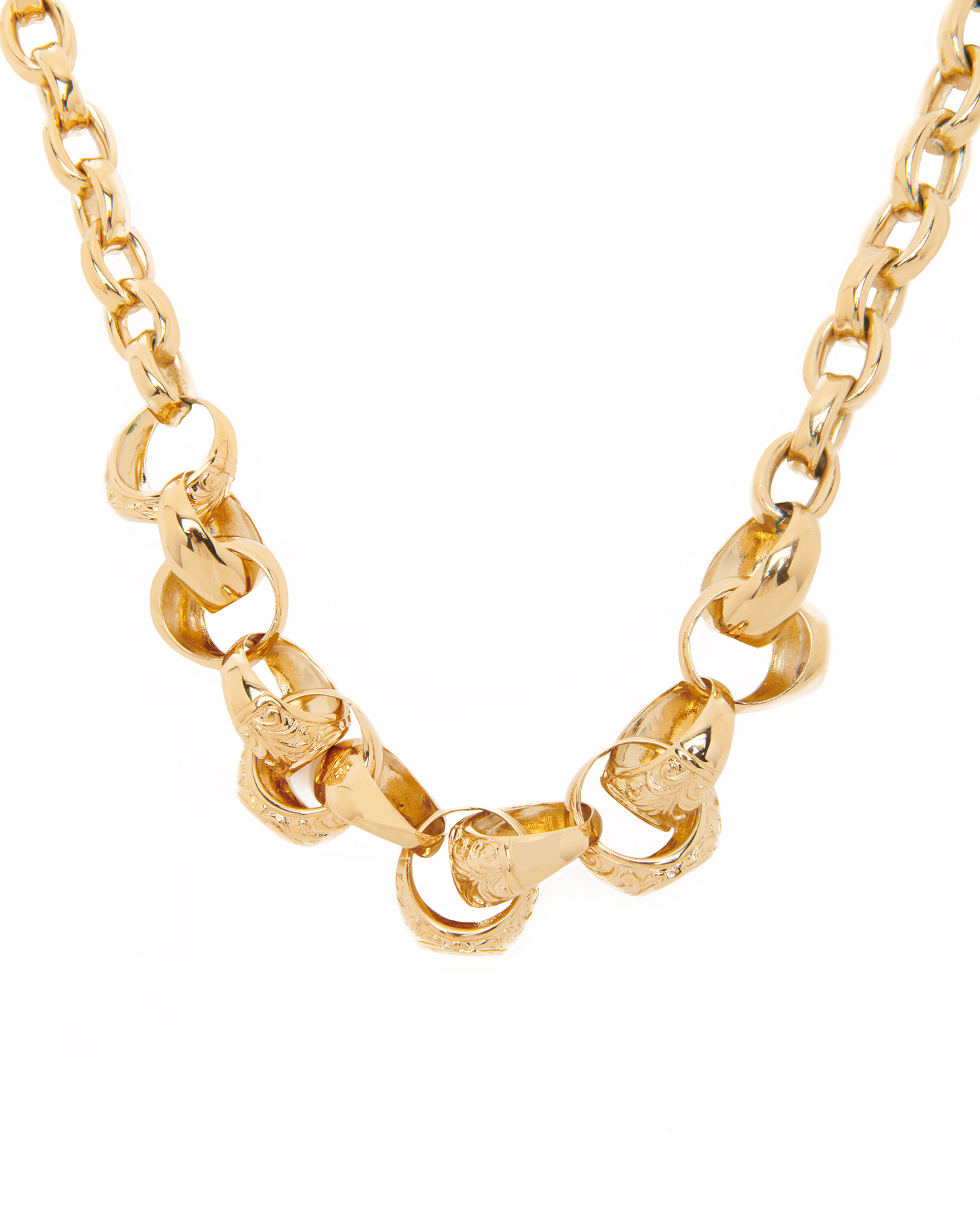 COLLANA A CATENA CHEVALIER ORO - immagine 2