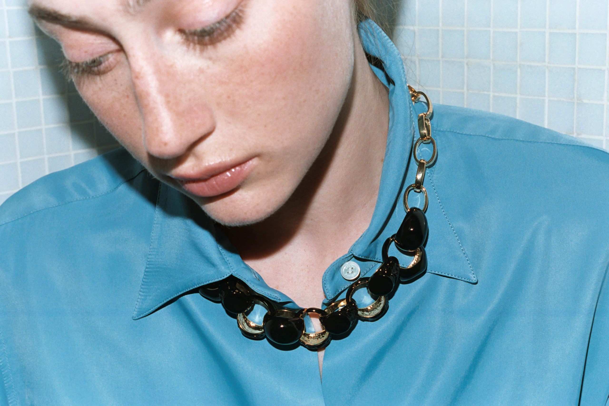 ENAMELLED CHEVALIER CHAIN NECKLACE - Image 4