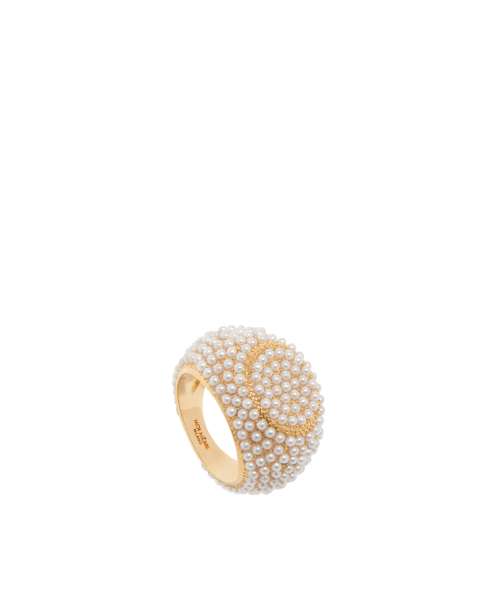 FULL PEARLS CHEVALIER RING BRASS