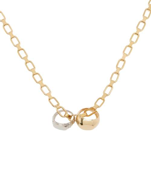 COLLANA MODULÉE CON DOPPI ANELLI CHARMS