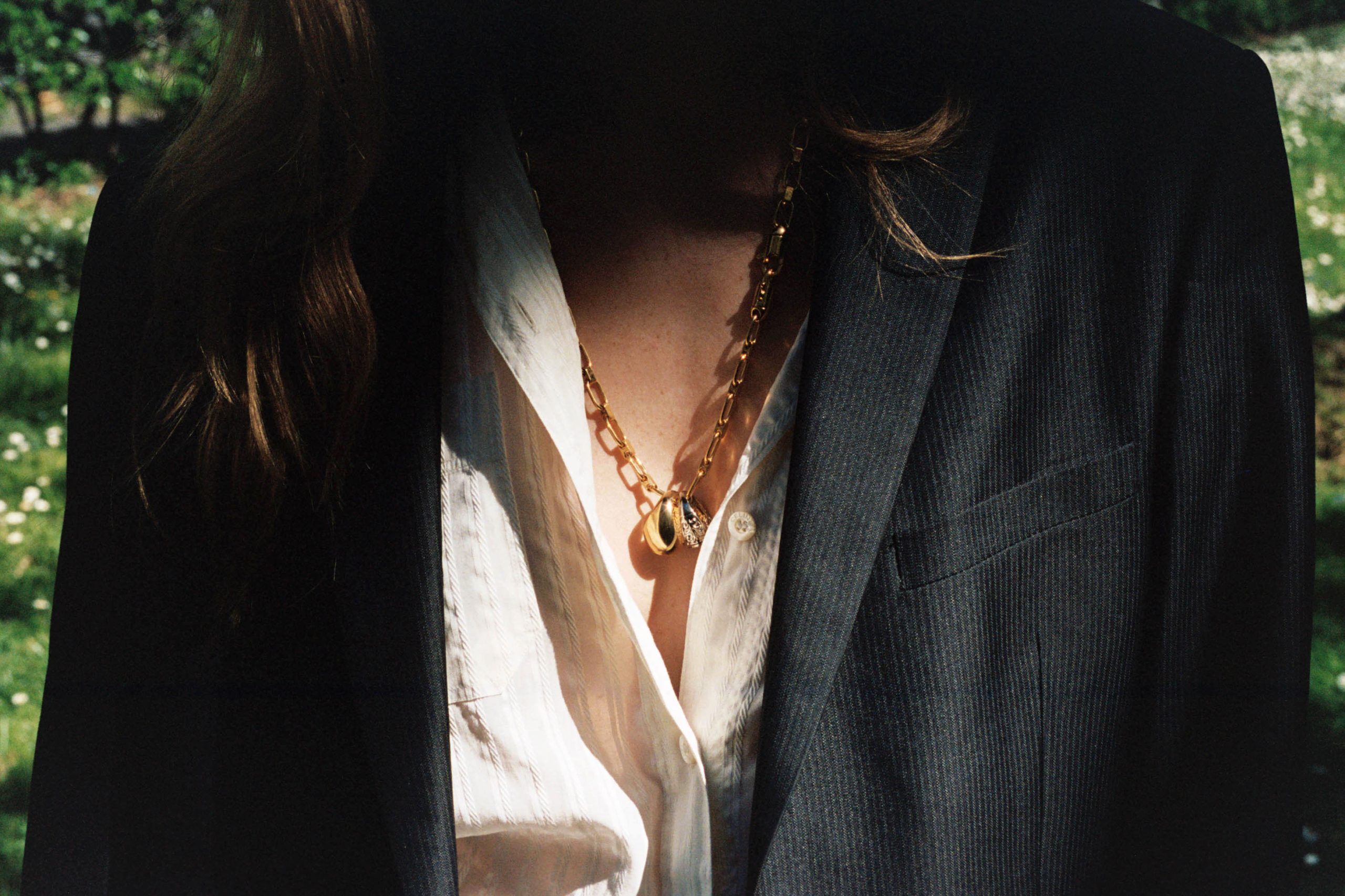 COLLANA MODULÉE CON DOPPI ANELLI CHARMS - immagine 3