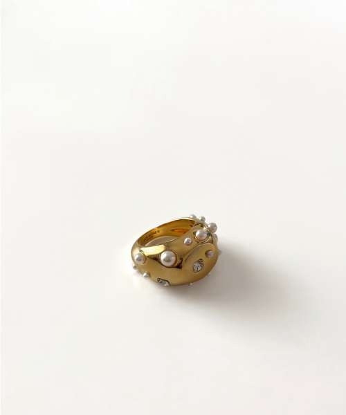 ANELLO CHEVALIER CON PERLE E CRISTALLI