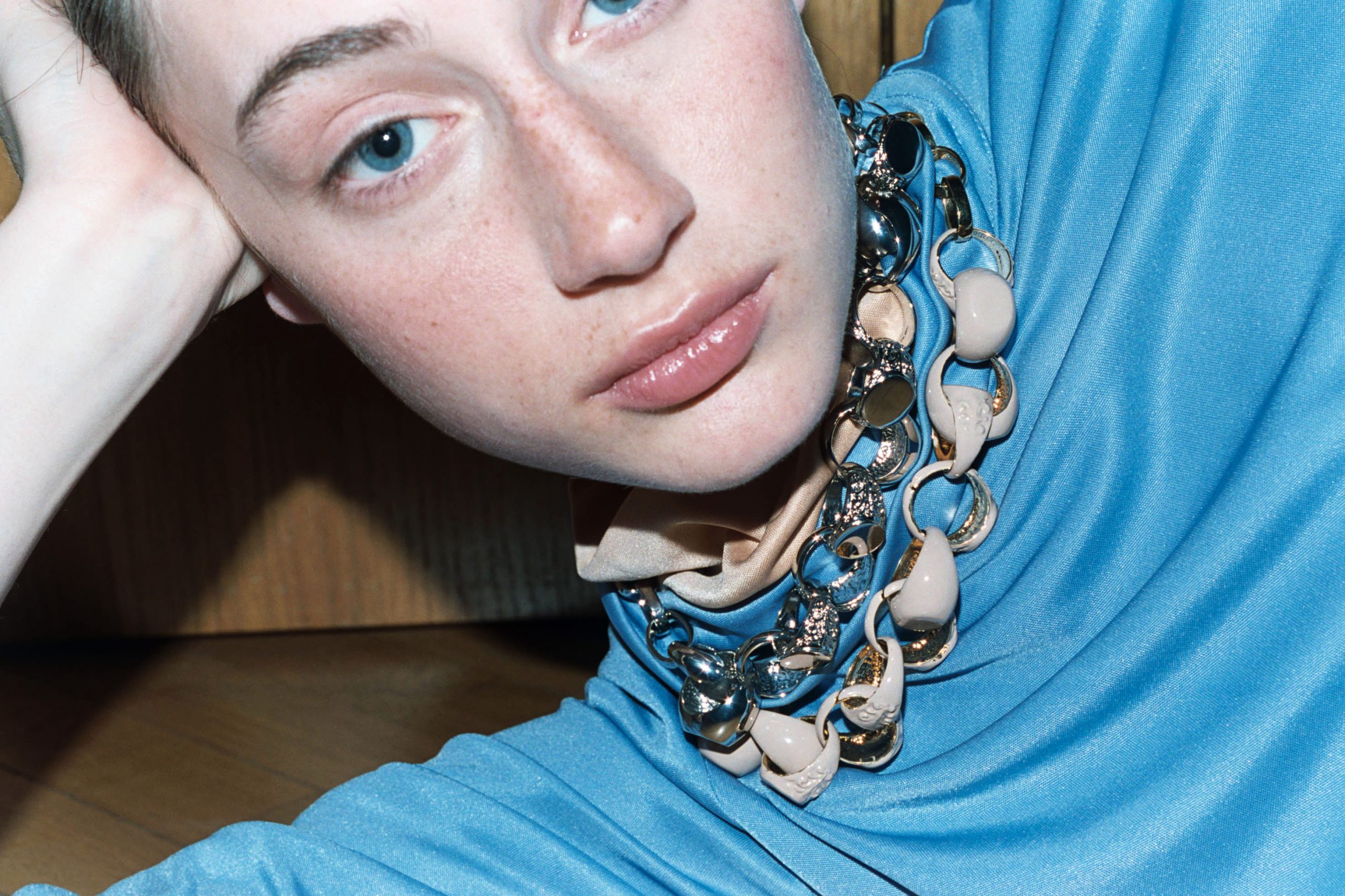 Collana a Catena Chevalier Smaltata Nude - immagine 3