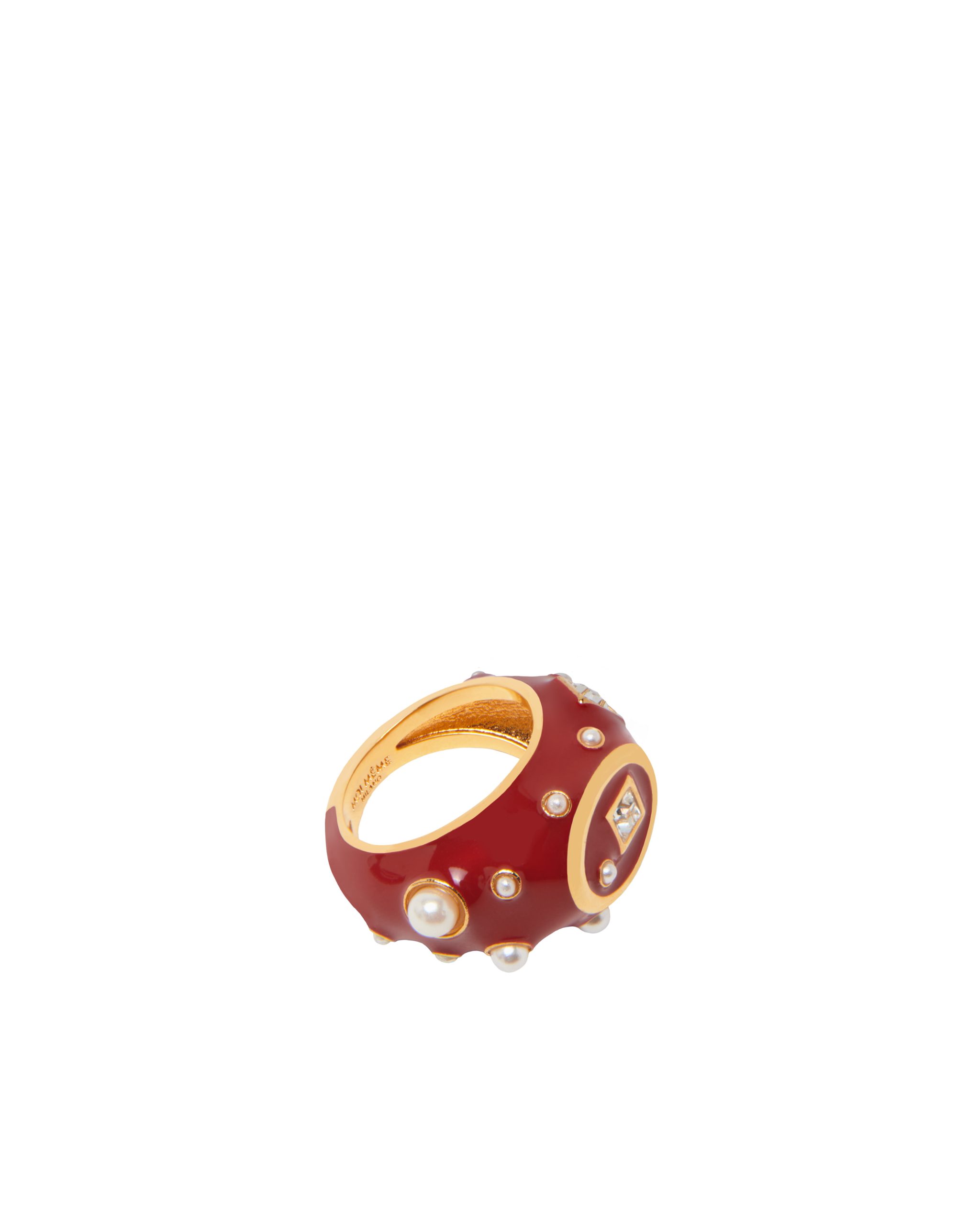 ANELLO SMALTATO RUBY RED