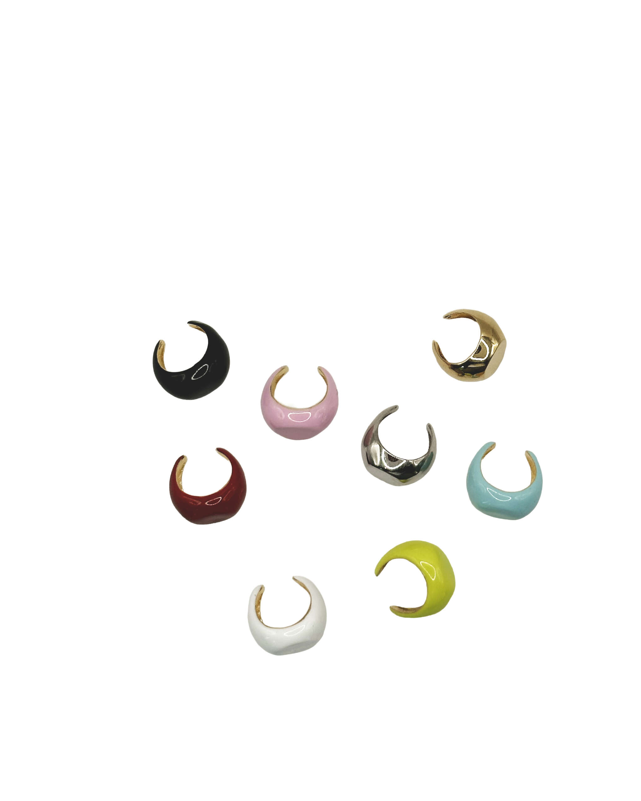 EAR CUFF CHEVALIER SMALTATO PICCOLO LIGHT BLUE - immagine 4