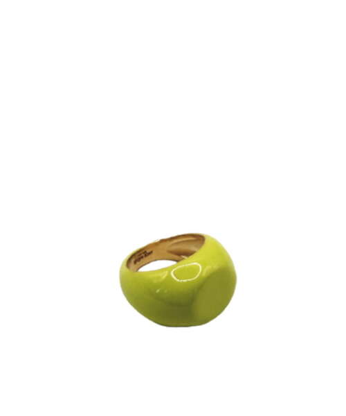 ANELLO CHEVALIER SMALTATO LIME